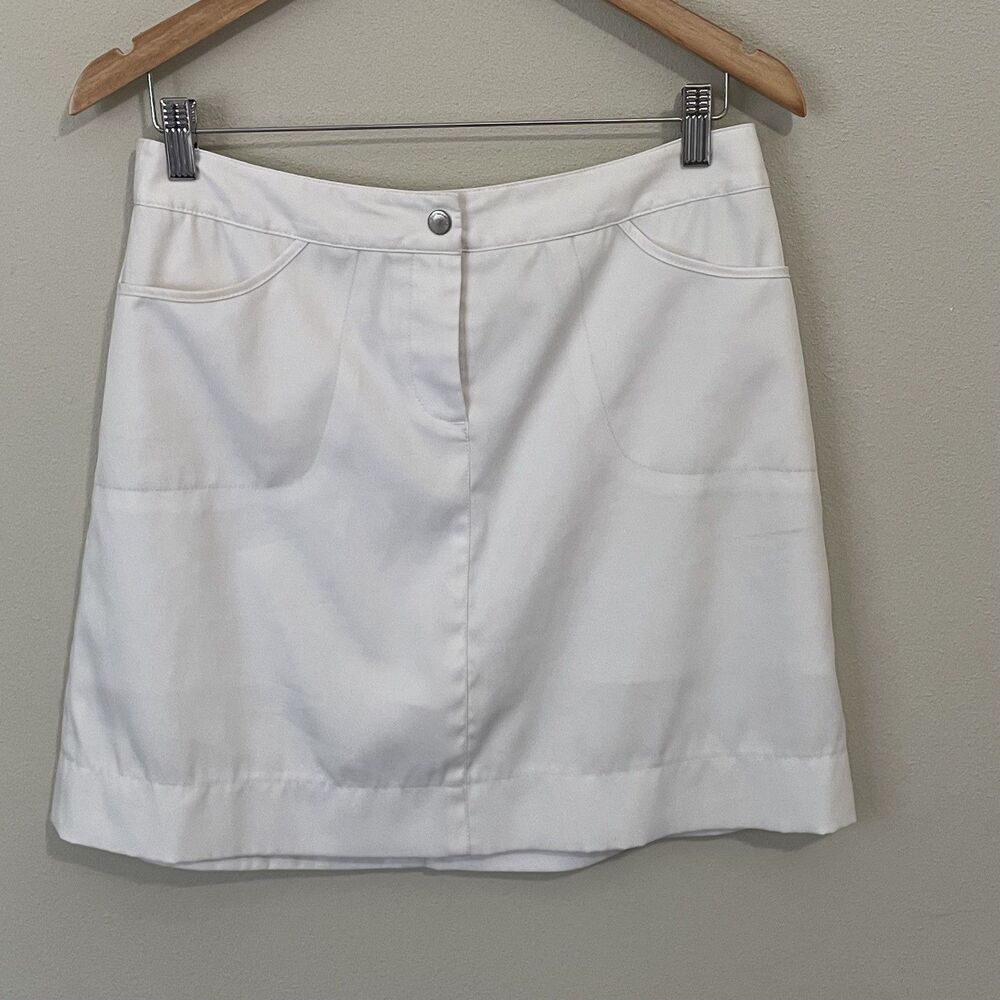 Cutter & Buck Golf Skort Size 4 Preppy White Skirt Pickleball Tennis Shorts